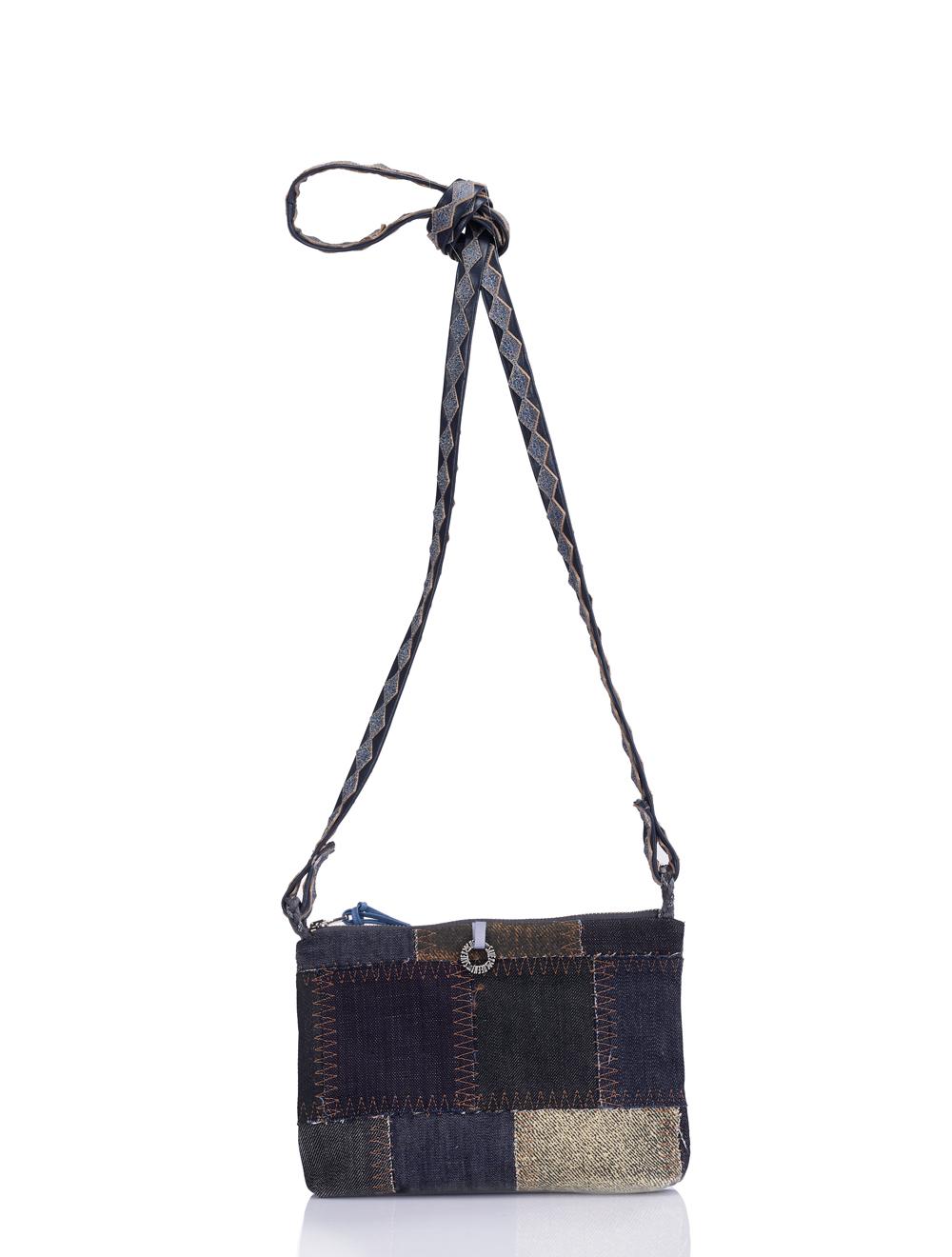 Save The Queen Piccola borsa in patch di jeans Shopping Online