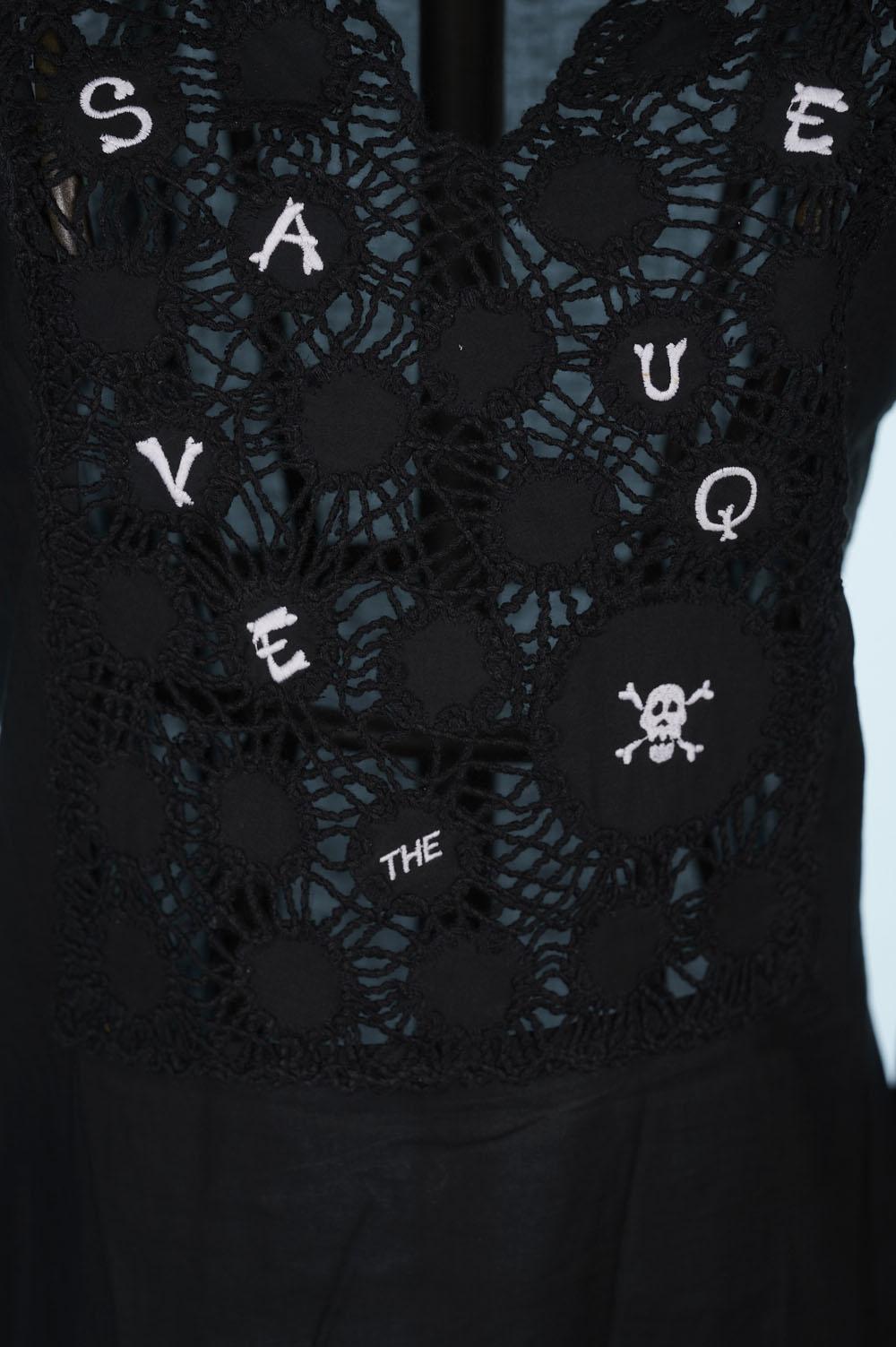 Save The Queen Camicia lunga in cotone Outlet
