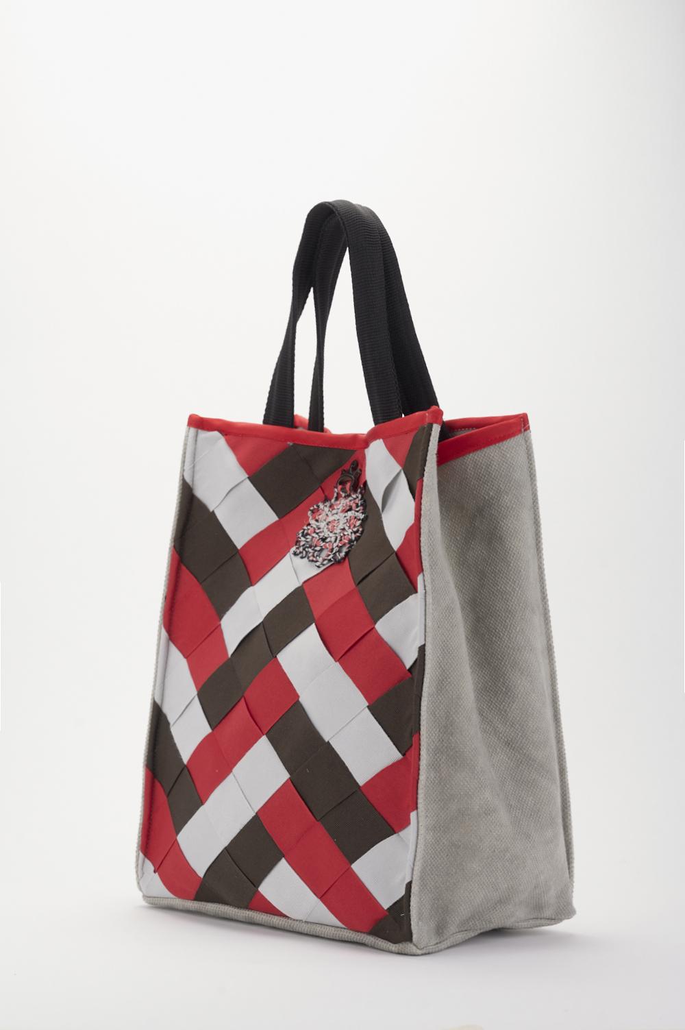Save The Queen Borsa in canvas di cotone Saldi Di Fabbrica