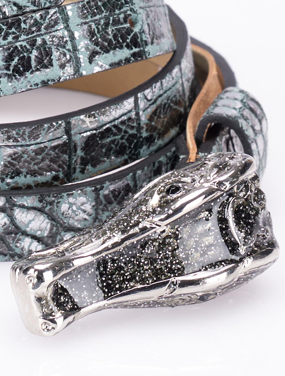 Save The Queen Cintura in pelle con fibbia in metallo Promozione Limitata