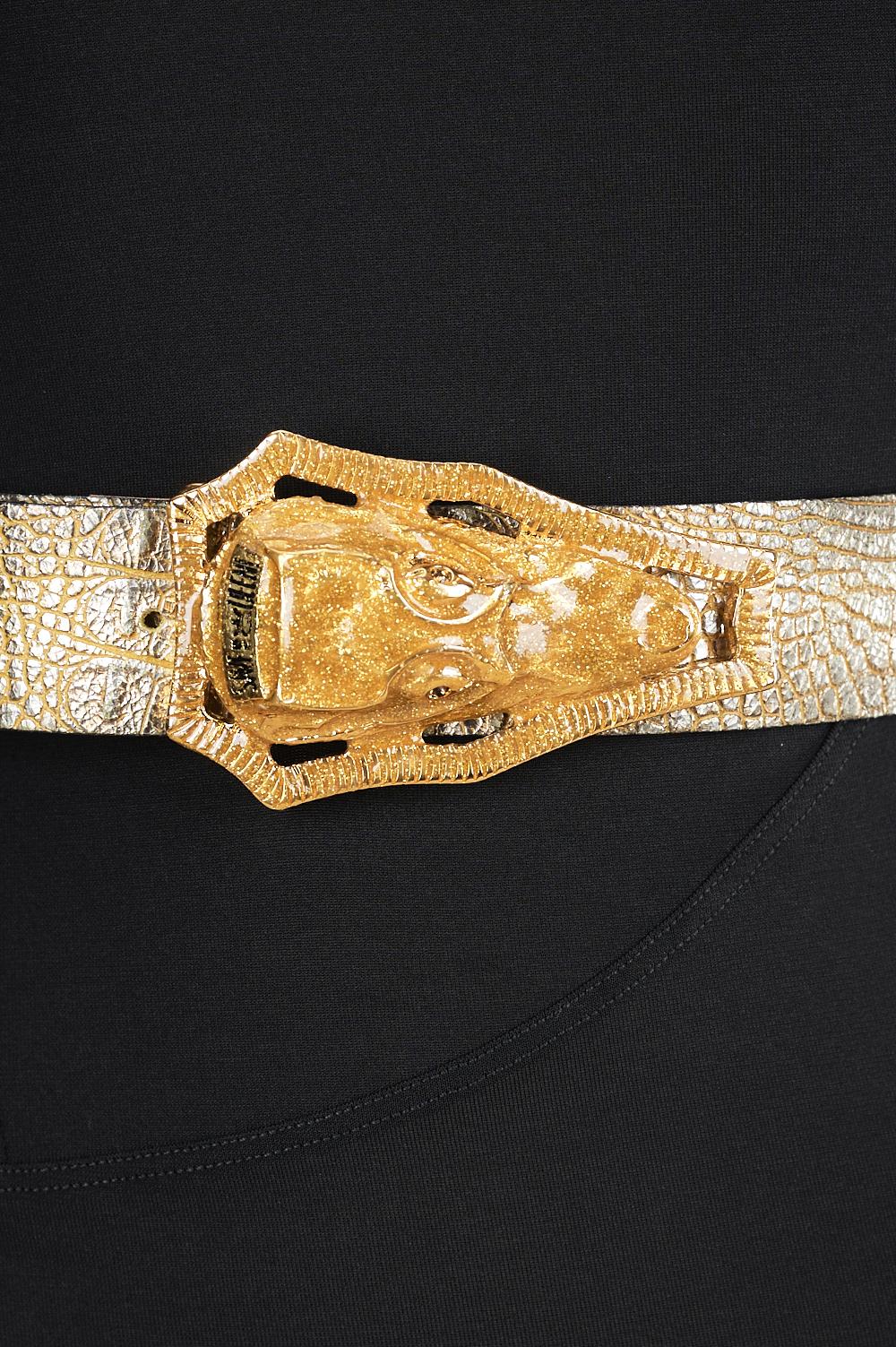Save The Queen Cintura in pelle con fibbia in metallo Sottocosto