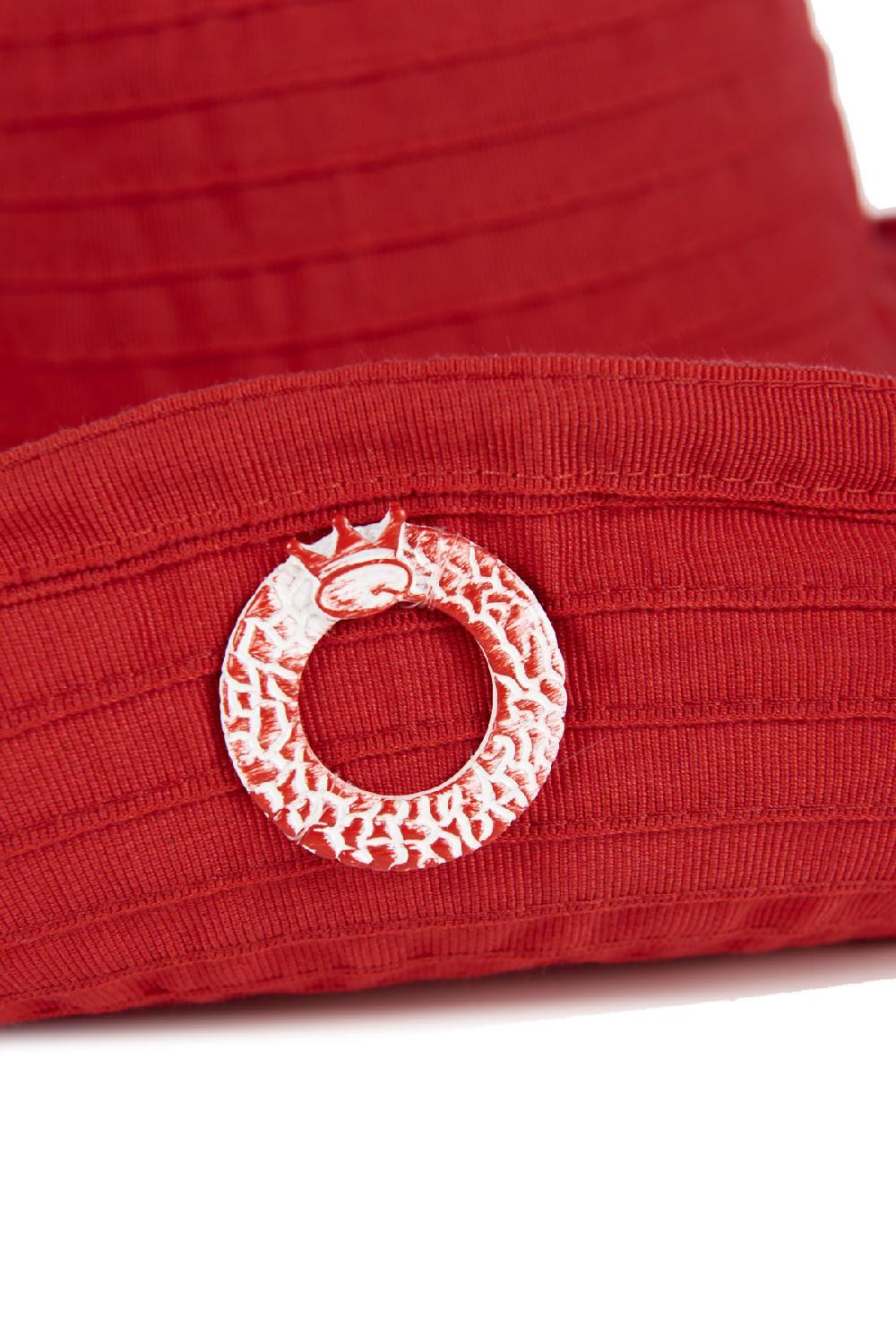 Save The Queen Cappello modellabile in tessuto rosso Italy