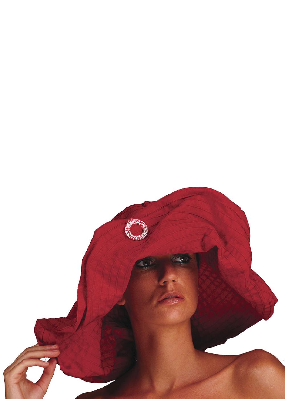 Save The Queen Cappello modellabile in tessuto rosso Italy