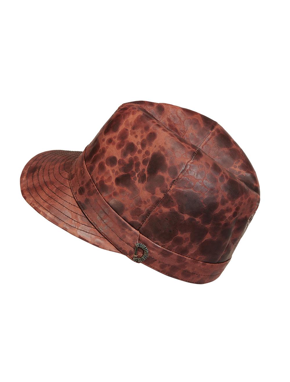 Save The Queen Cappello in pelle marrone Promozione