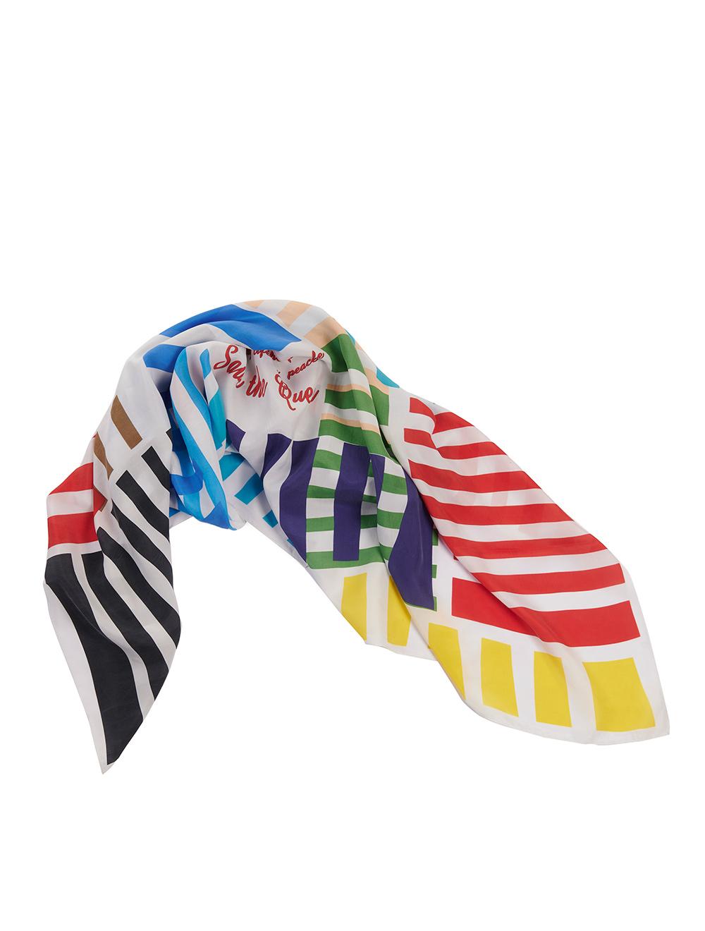 Save The Queen Foulard multicolor con dedica alla Pace Sconto