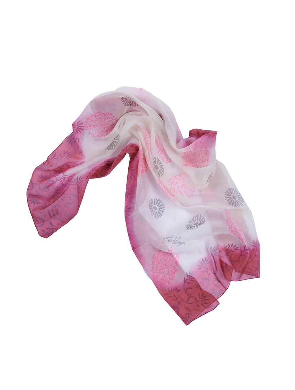 Save The Queen Foulard in seta e cotone a fantasia floreale Economico