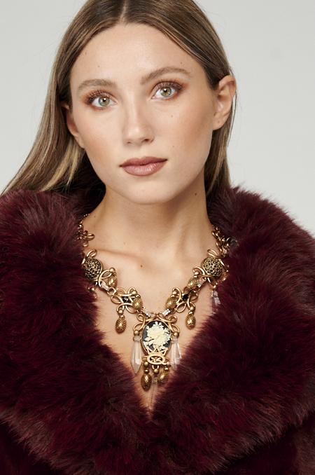 Save The Queen Colier in metallo dorato Outlet