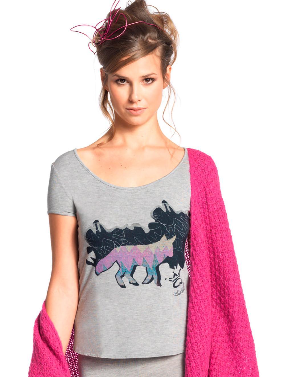 Save The Queen Set t-shirt grigia con leggings Fino Al -60%