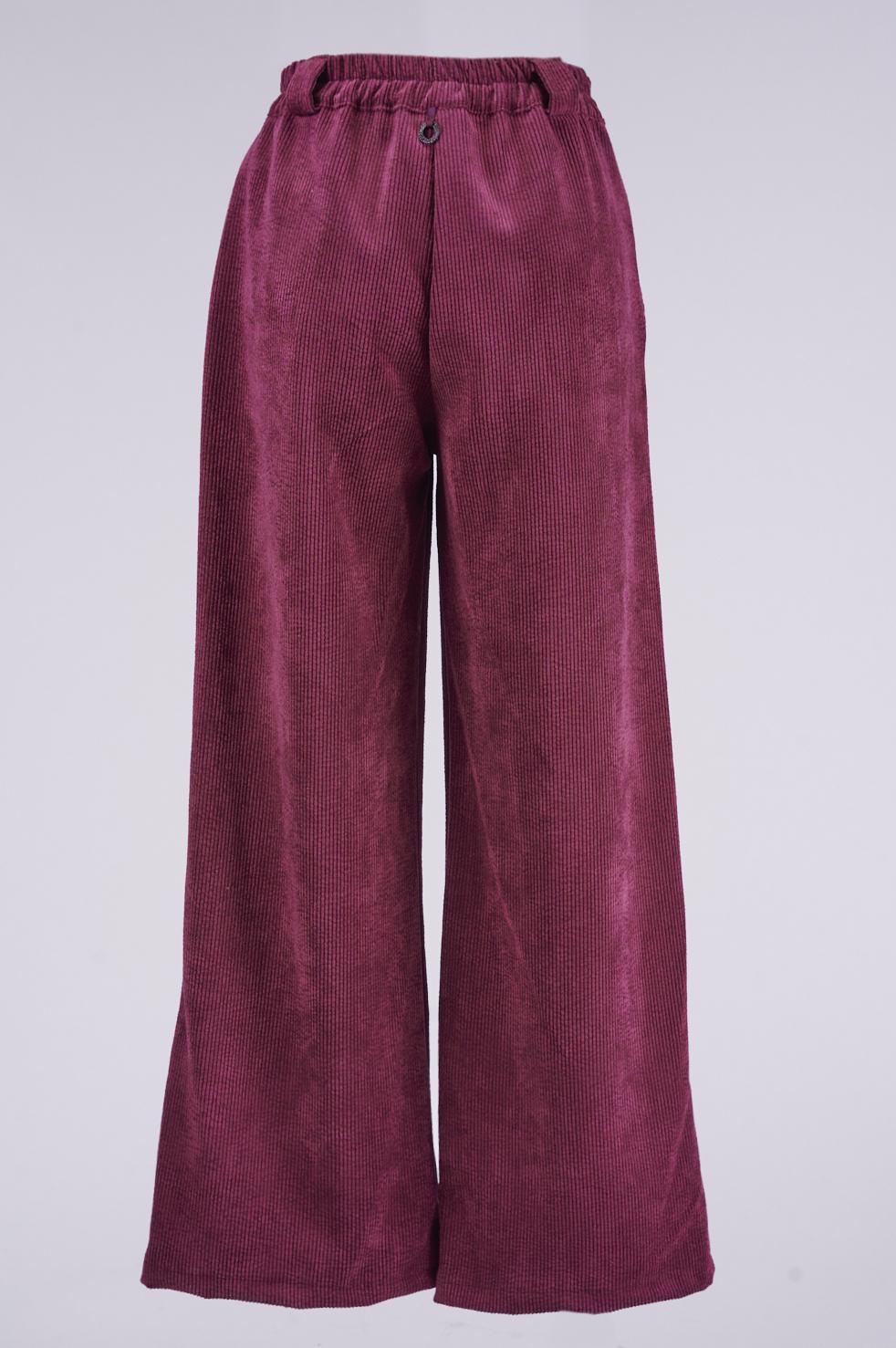 Save The Queen Pantalone largo in velluto Vendite Flash