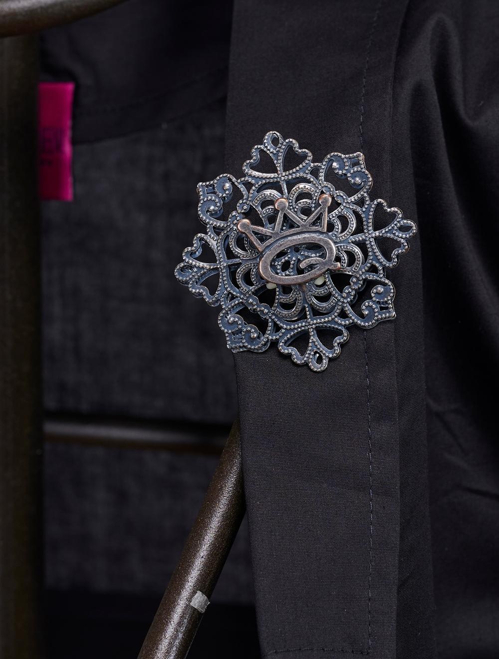 Save The Queen Giacchino nero di cotone Moda