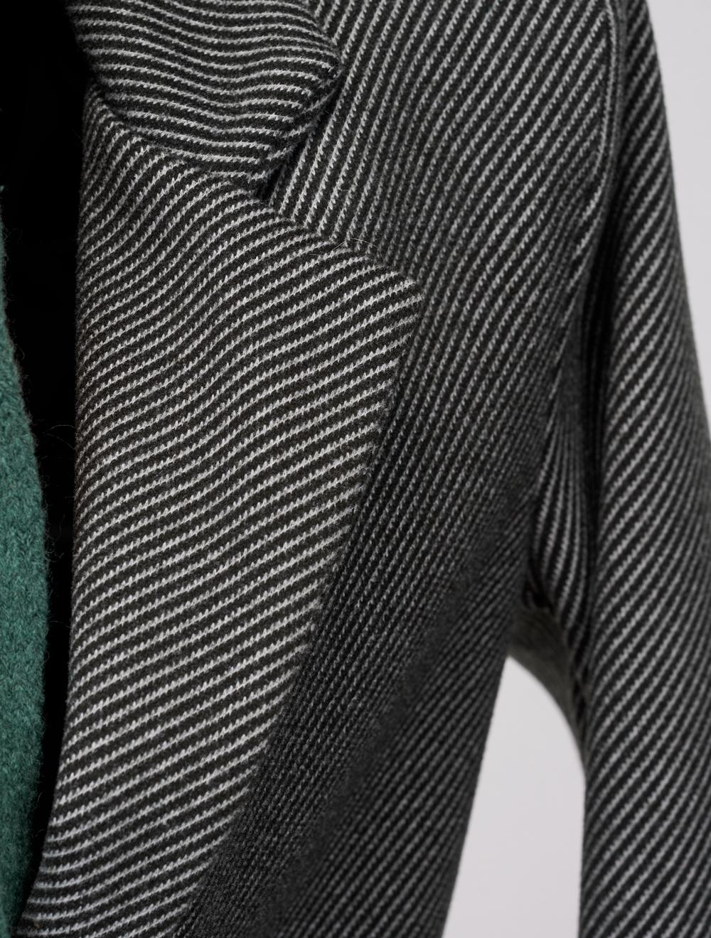 Save The Queen Cappotto corto nero spigato grigio con scaldacollo Negozio online di fabbrica