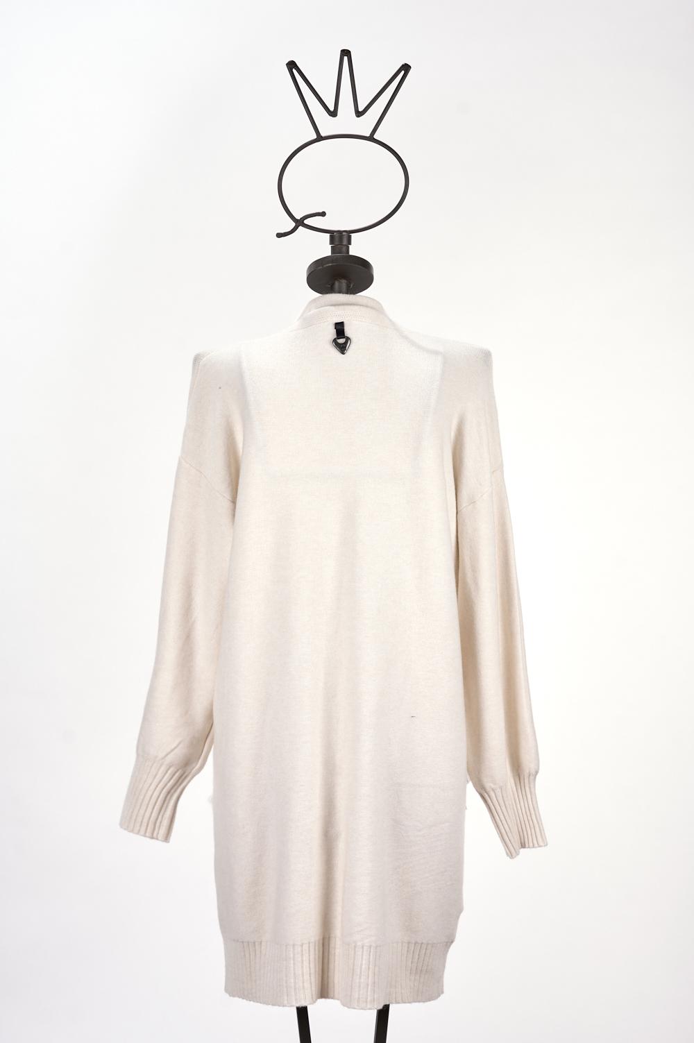 Save The Queen Cardigan lungo panna Prezzo Ridotto