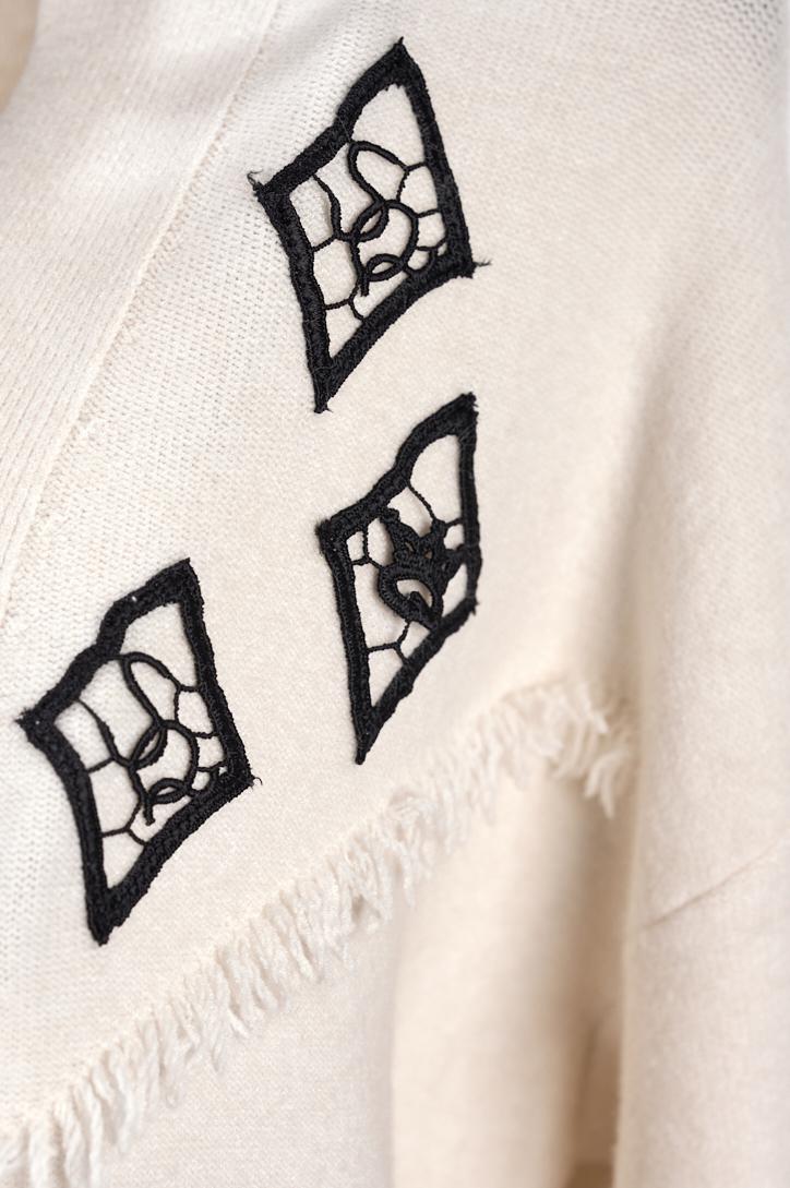 Save The Queen Cardigan lungo panna Prezzo Ridotto