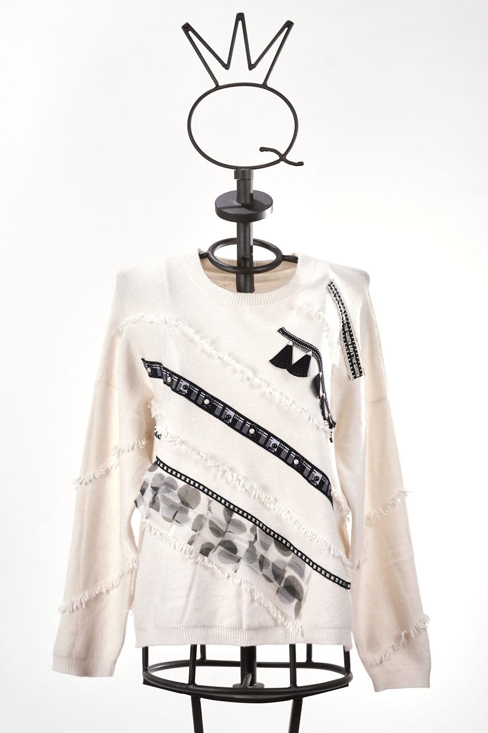 Save The Queen Maglia larga panna Convenienza