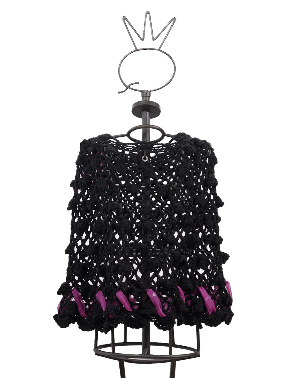 Save The Queen Poncho color nero Economico