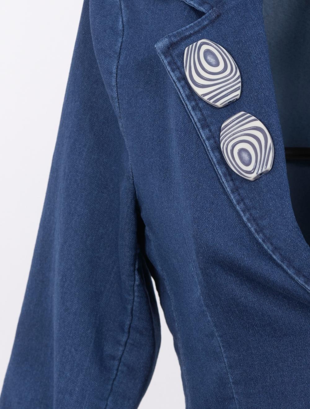 Save The Queen Giacca di jeans con applicazioni Nuovo