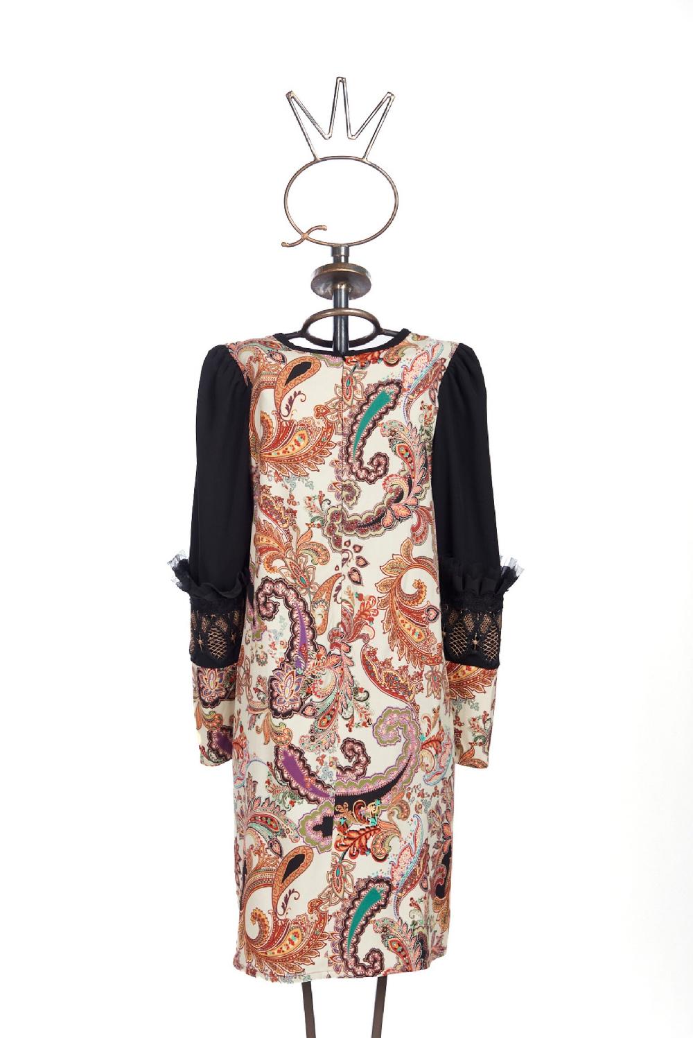 Save The Queen vestito al ginocchio con stampa e ricami Fino Al -60%