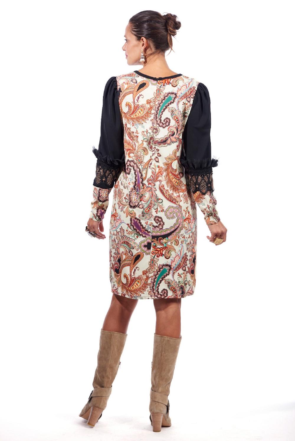 Save The Queen vestito al ginocchio con stampa e ricami Fino Al -60%