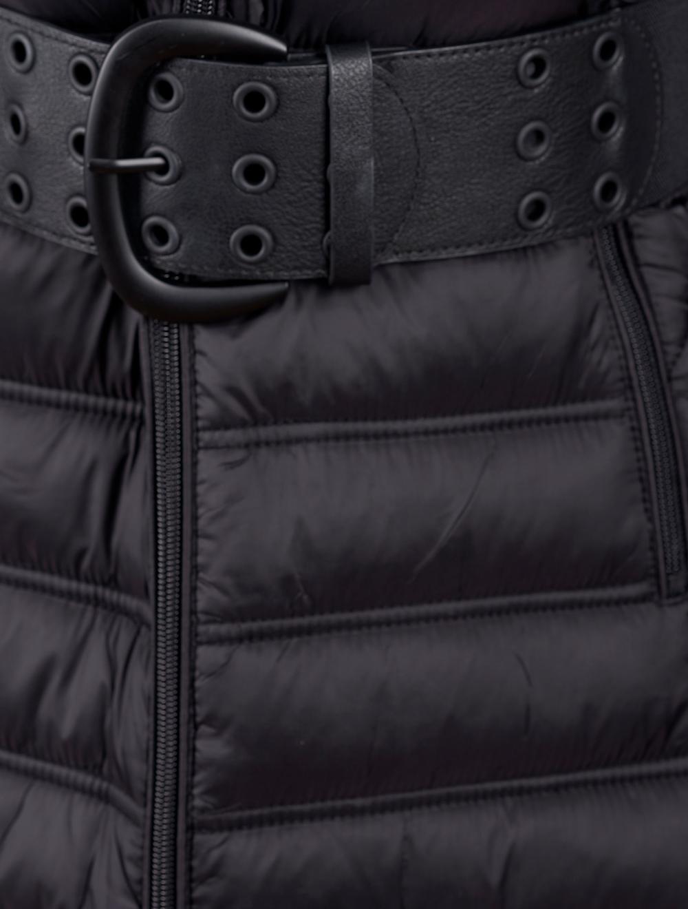 Save The Queen Piumino lungo color nero Presa