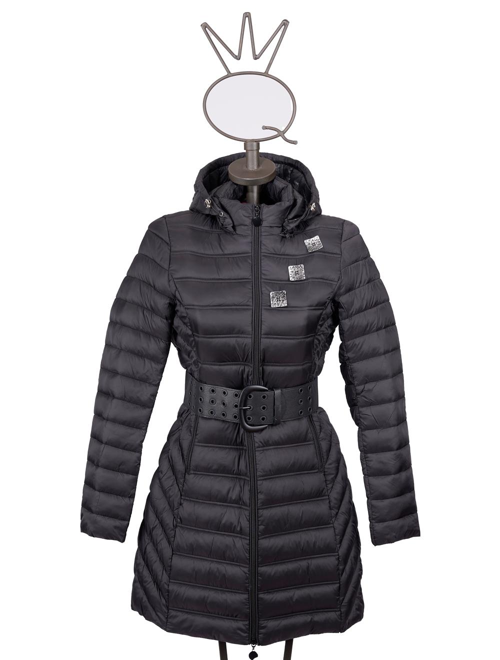 Save The Queen Piumino lungo color nero Presa
