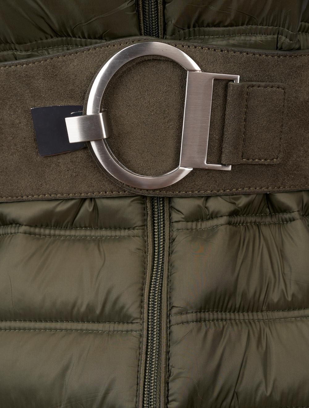 Save The Queen Piumino lungo color verde militare Sconto