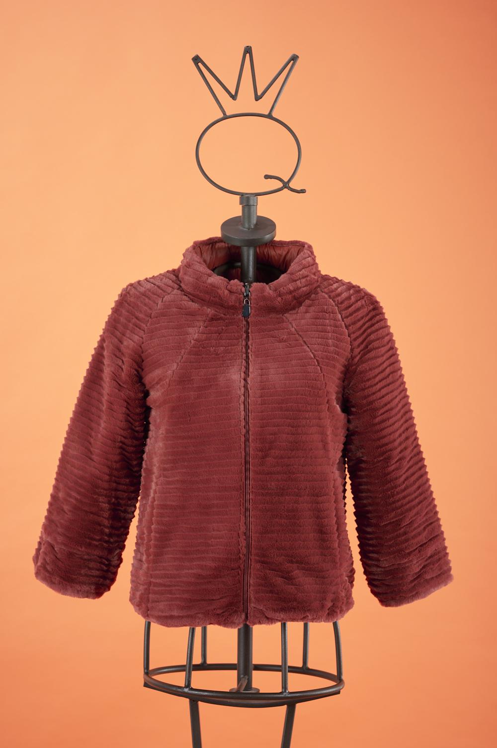 Save The Queen Piumino/ecopelliccia double face Offerta