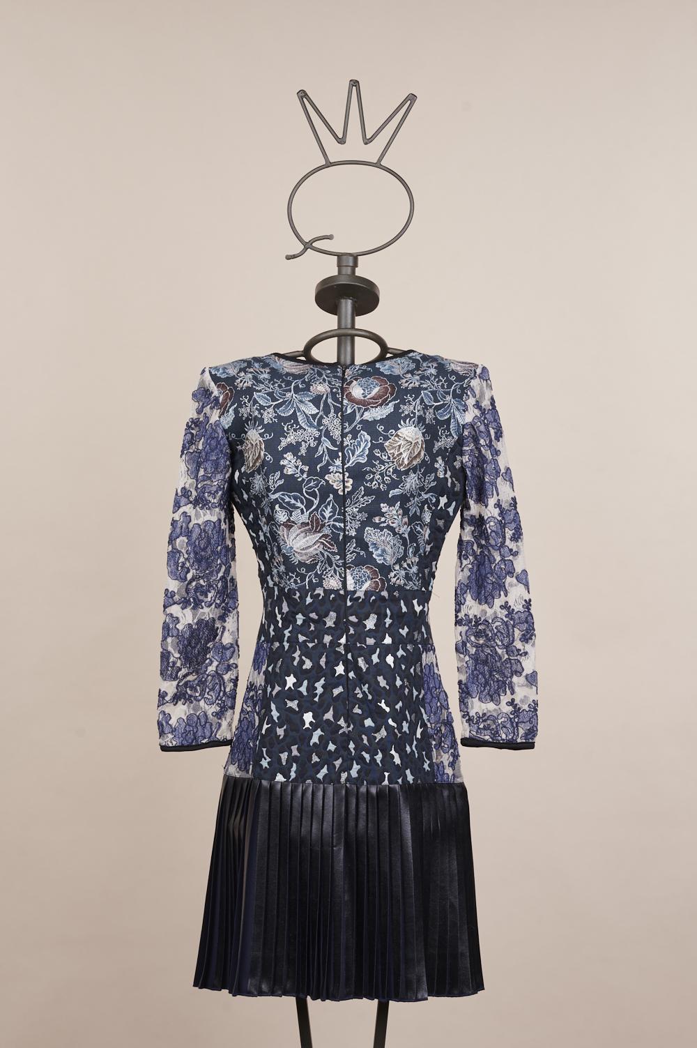 Save The Queen Vestito in jacquard e pizzo ricamato Trasporto libero internazionale