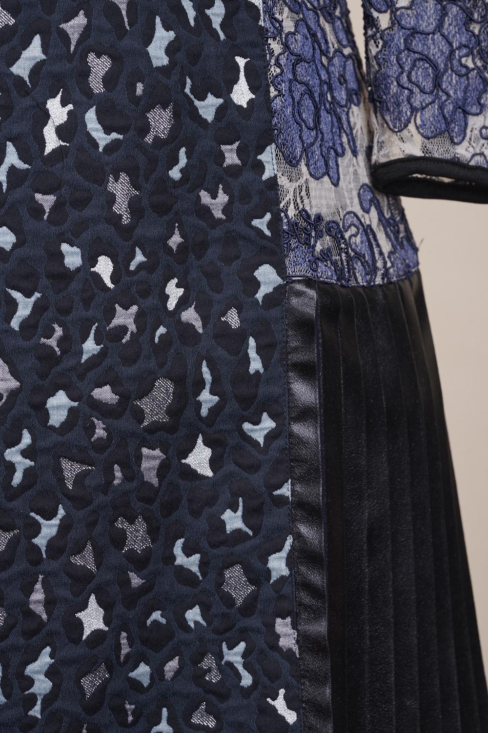 Save The Queen Vestito in jacquard e pizzo ricamato Trasporto libero internazionale
