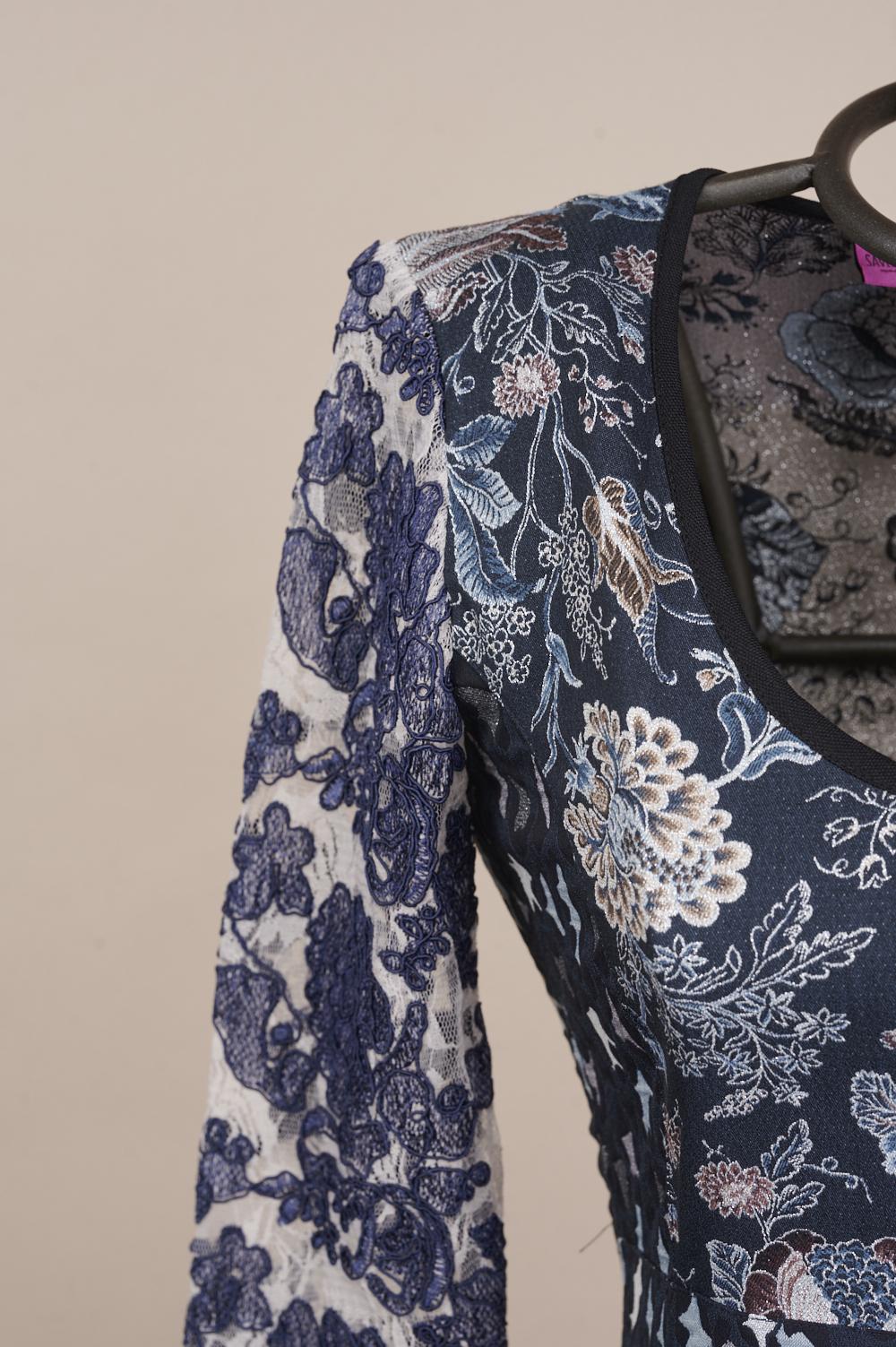 Save The Queen Vestito in jacquard e pizzo ricamato Trasporto libero internazionale