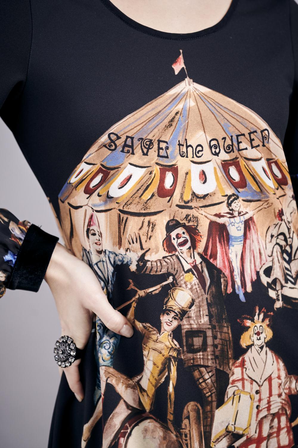 Save The Queen Vestito con stampa “circo” Offerte