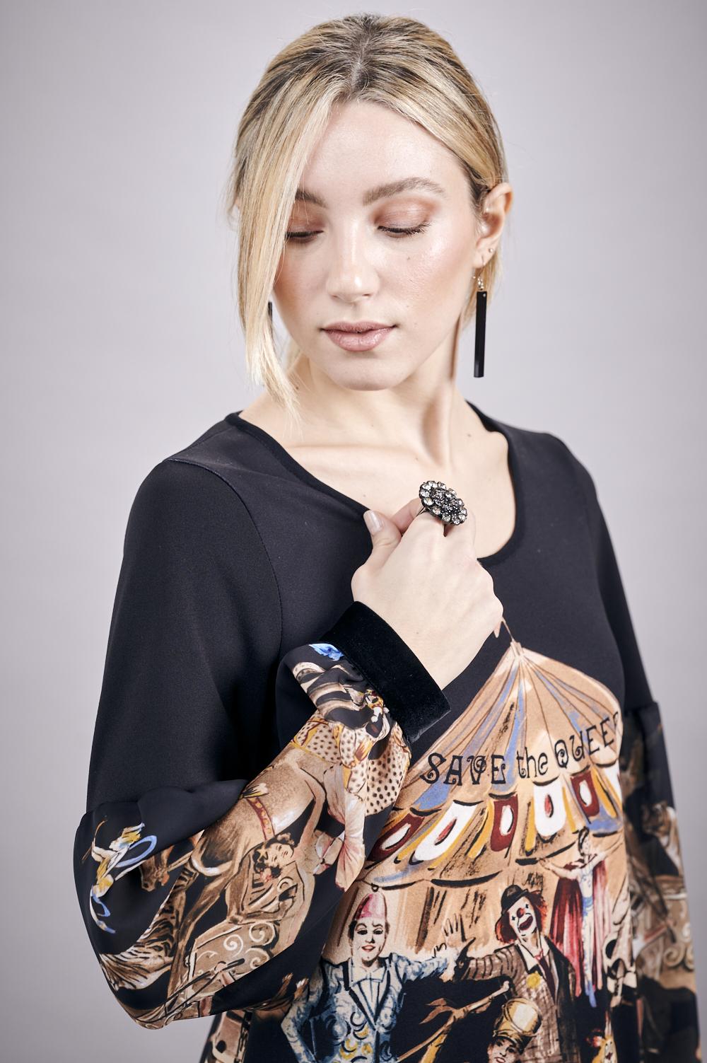 Save The Queen Vestito con stampa “circo” Offerte