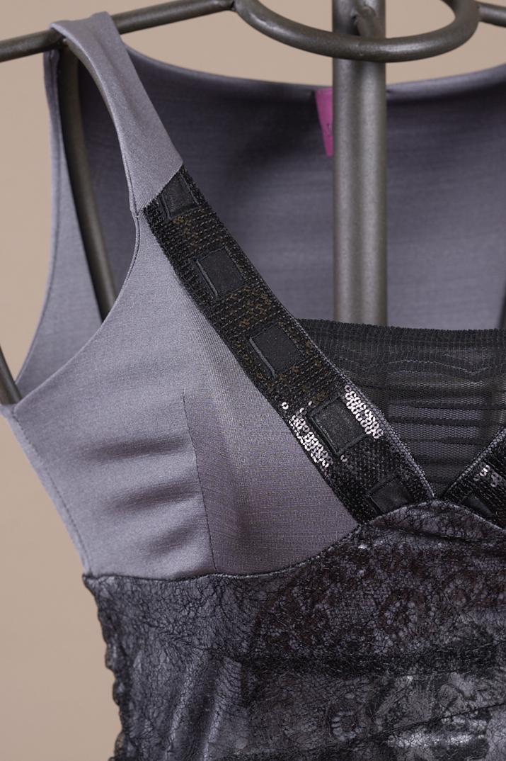 Save The Queen Vestito corto grigio 2025