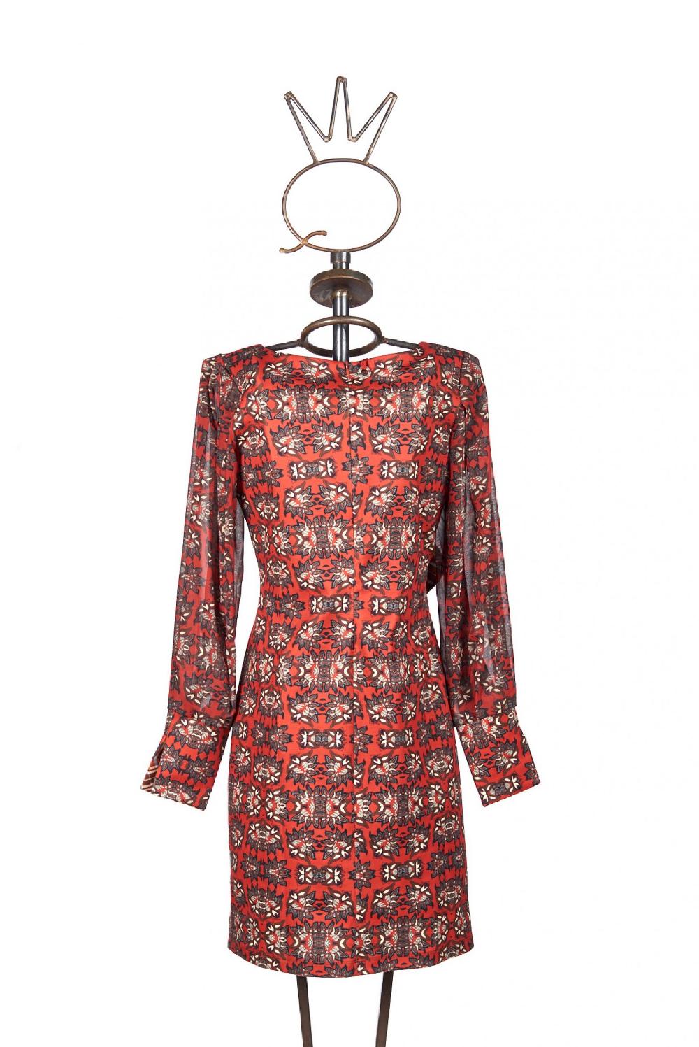 Save The Queen Vestito corto con stampa floreale e rouche tartan Italia