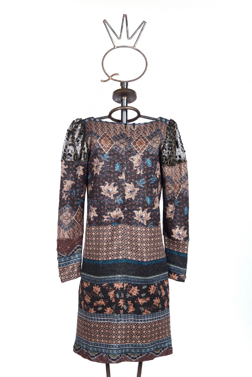 Save The Queen Vestito corto a fantasia con lurex 2025
