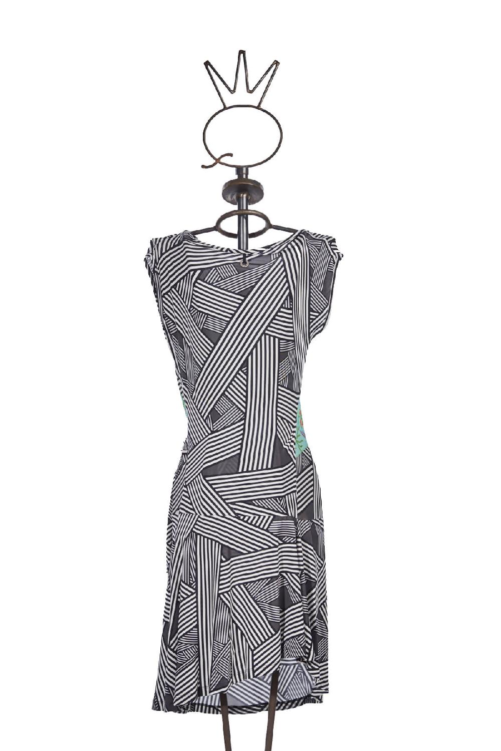 Save The Queen Vestito in jersey di viscosa con stampa dedicata all’Africa Fino Al -60%