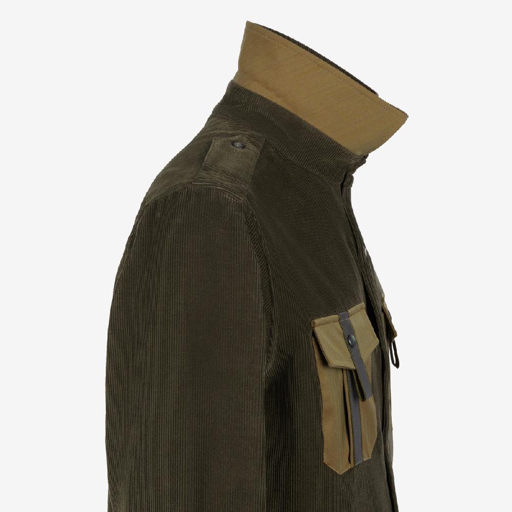 Sease Camicia Generale in stile militare - Bronzo Oliva Vendita Economica