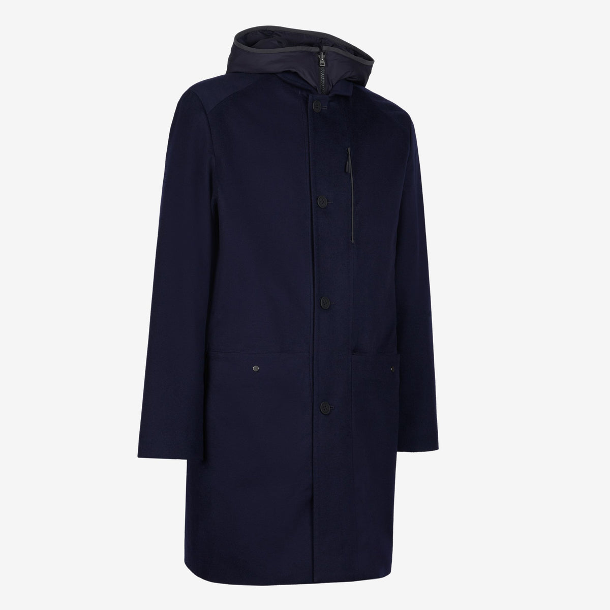 Sease Drone Trench Coat Navy Vendita Calda
