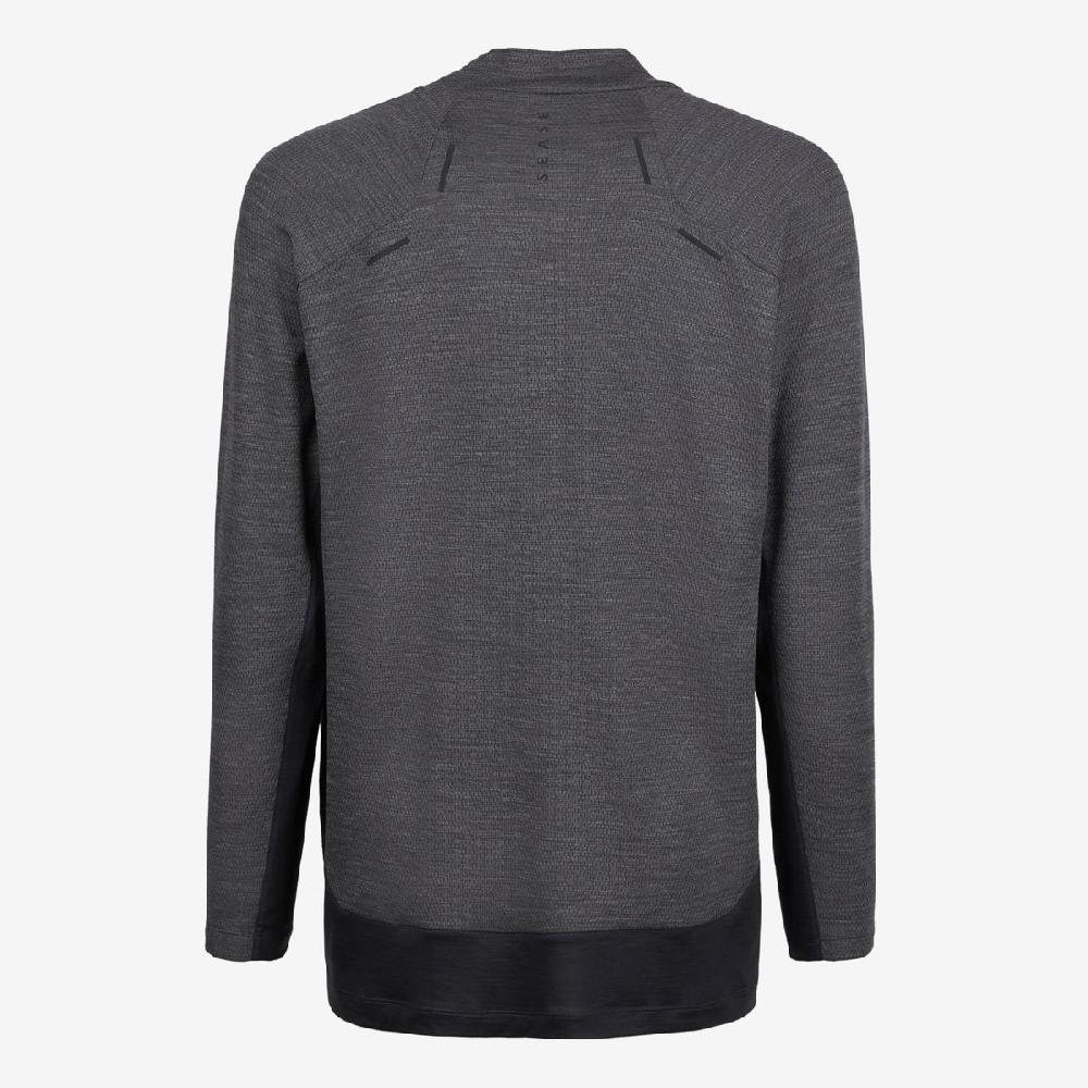Sease Turtle Net: Maglietta maniche lunghe -Grigio Grafite Promozione
