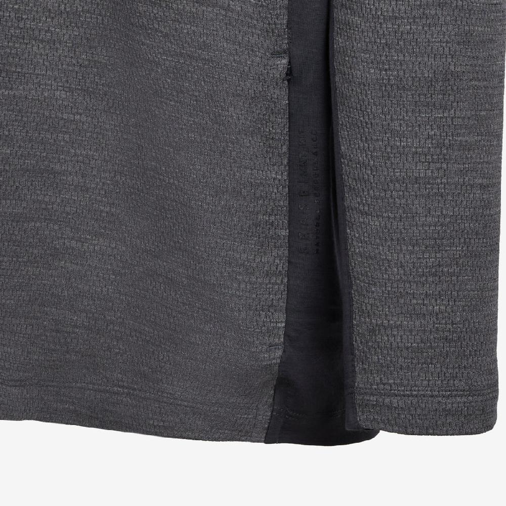 Sease Turtle Net: Maglietta maniche lunghe -Grigio Grafite Promozione