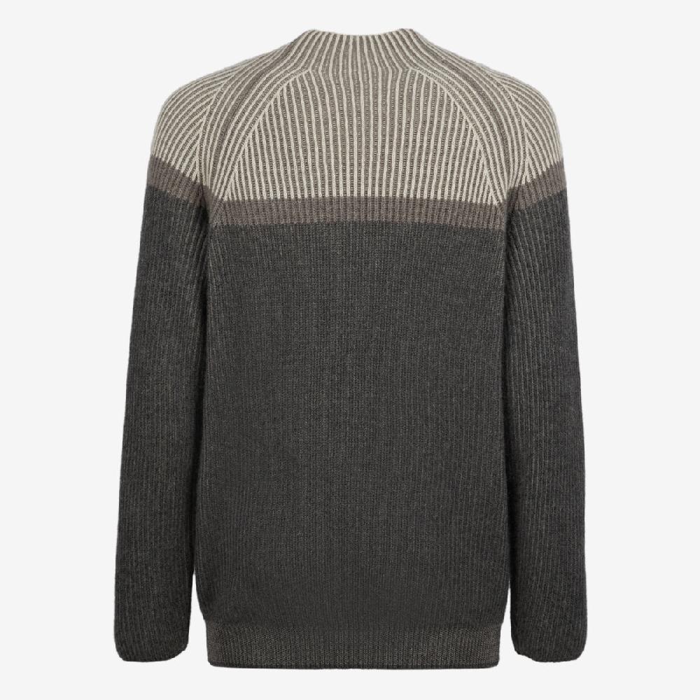 Sease Dinghy Mock: Maglione 100% cashmere - Grigio piombo Promozione Limitata