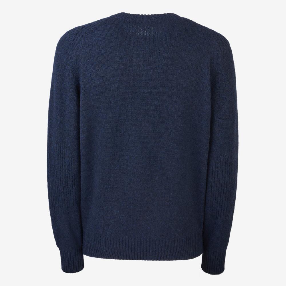 Sease Round Neck Coarsehair Blu Navy Presa