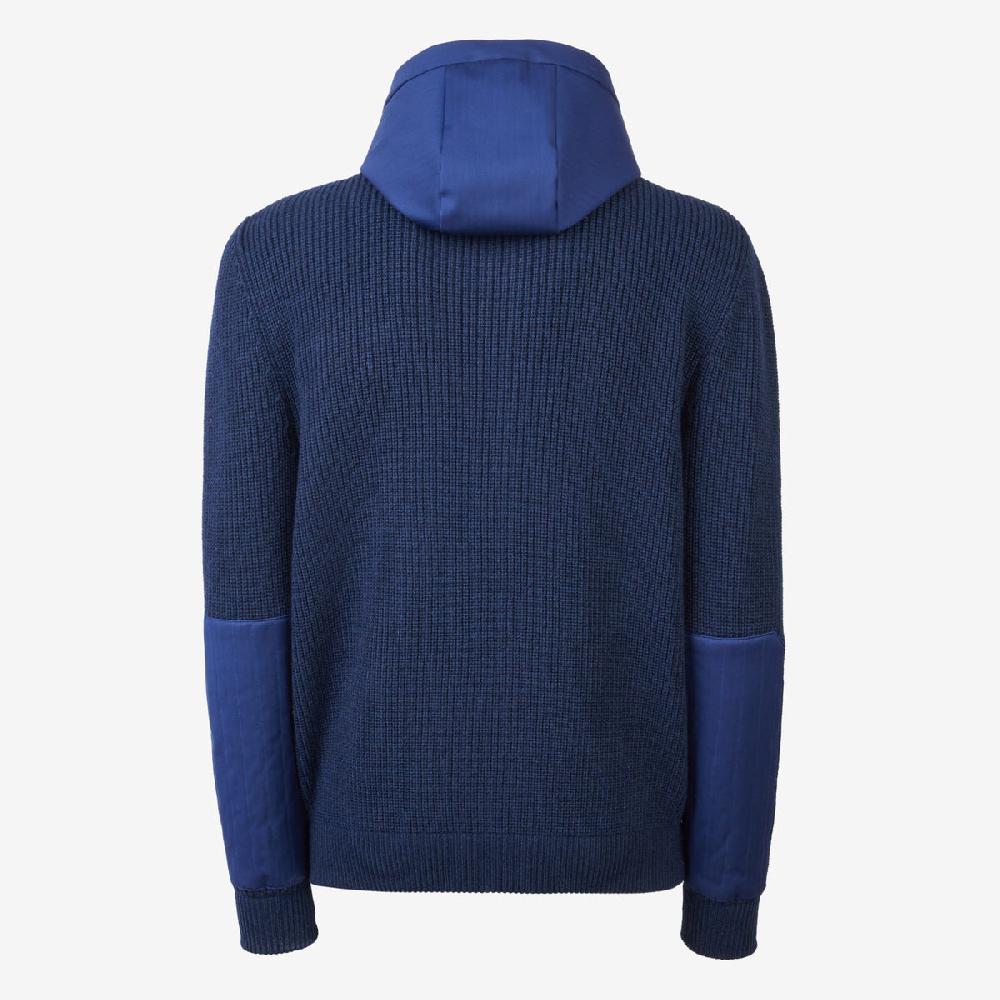 Sease Felpa con cappuccio Full Zip F7 - Blu Navy Sconto