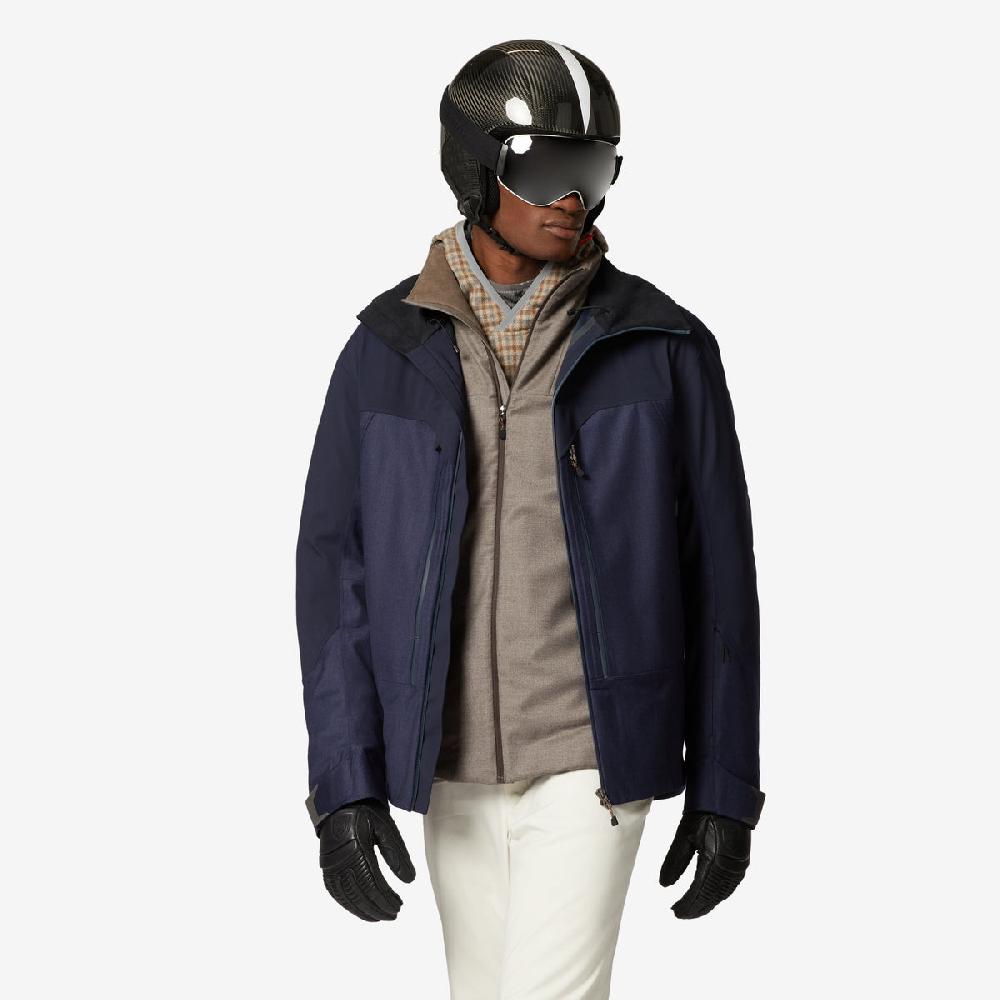 Sease Giacca da sci 3L antivento impermeabile - Blue Navy Nuovo
