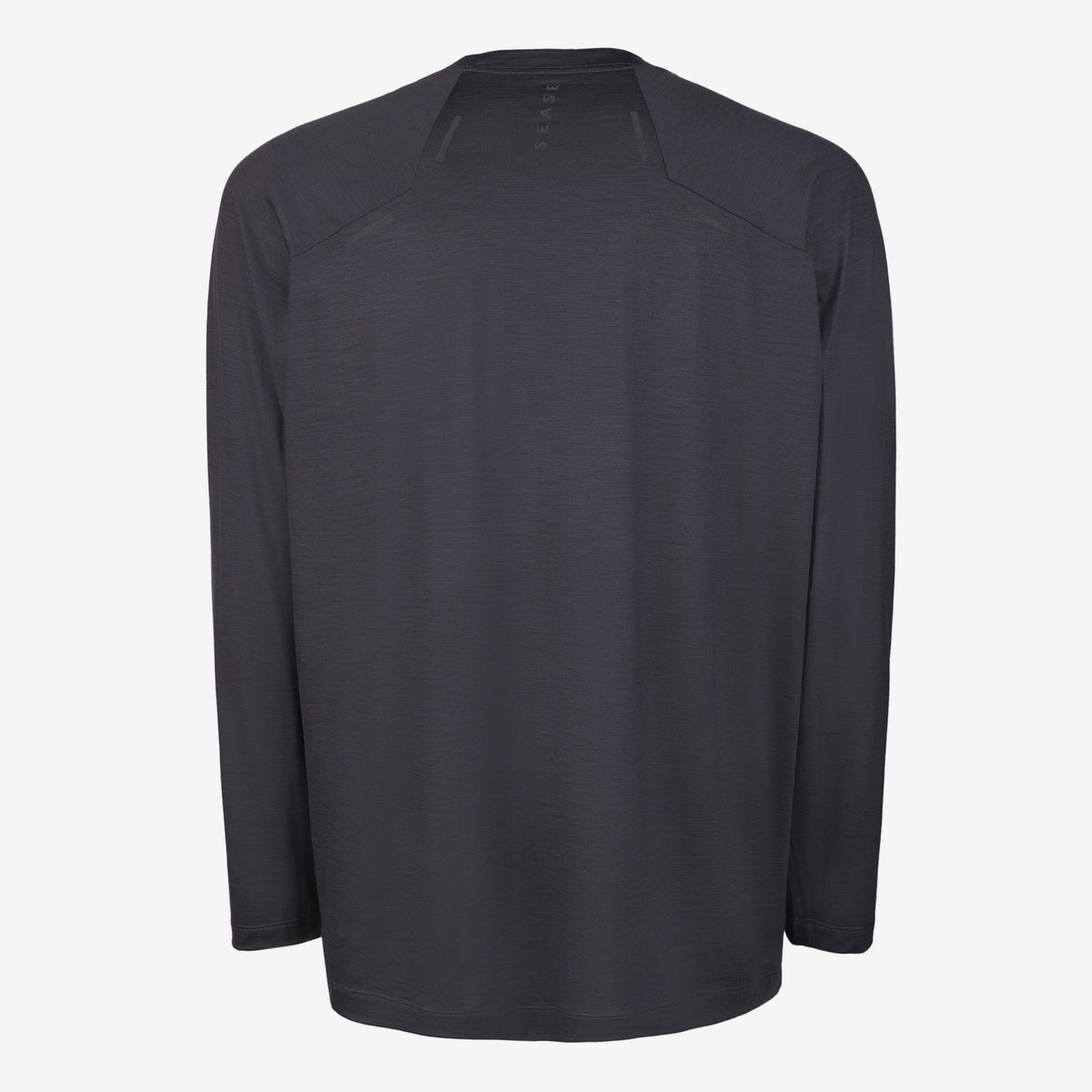 Sease T-shirt Ls: maniche lunghe lana merino - Grafite Qualità