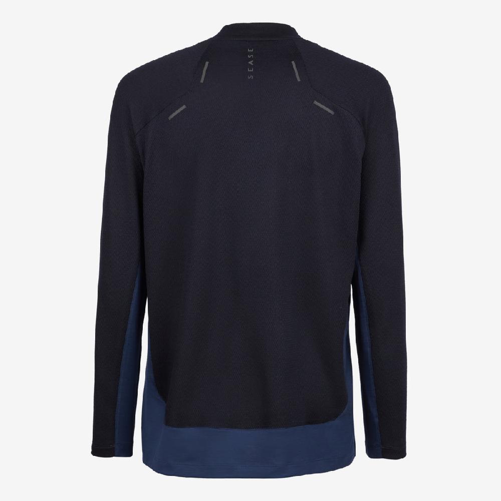 Sease Turtle Net: Maglietta maniche lunghe - Blu notte Saldi