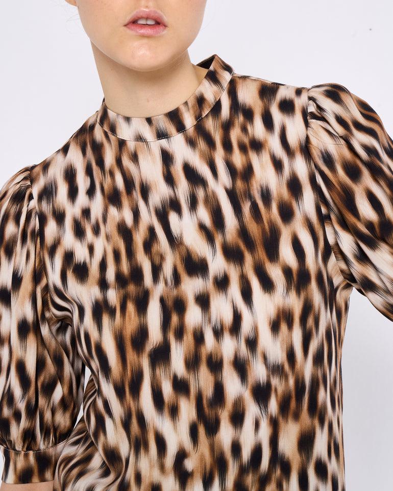 ﻿Silvian Heach Blusa leopardata Saldi Di Fabbrica