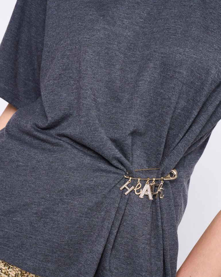 Silvian Heach T-shirt con spilla Vendite Flash