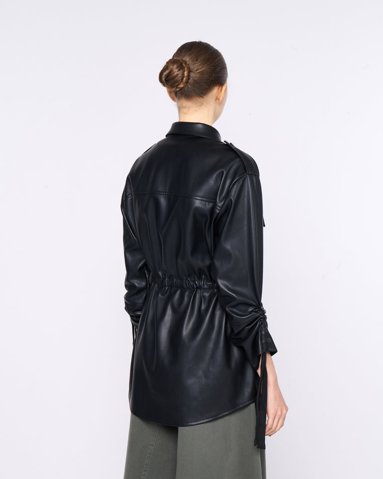 Silvian Heach Camicia in eco pelle Nuova