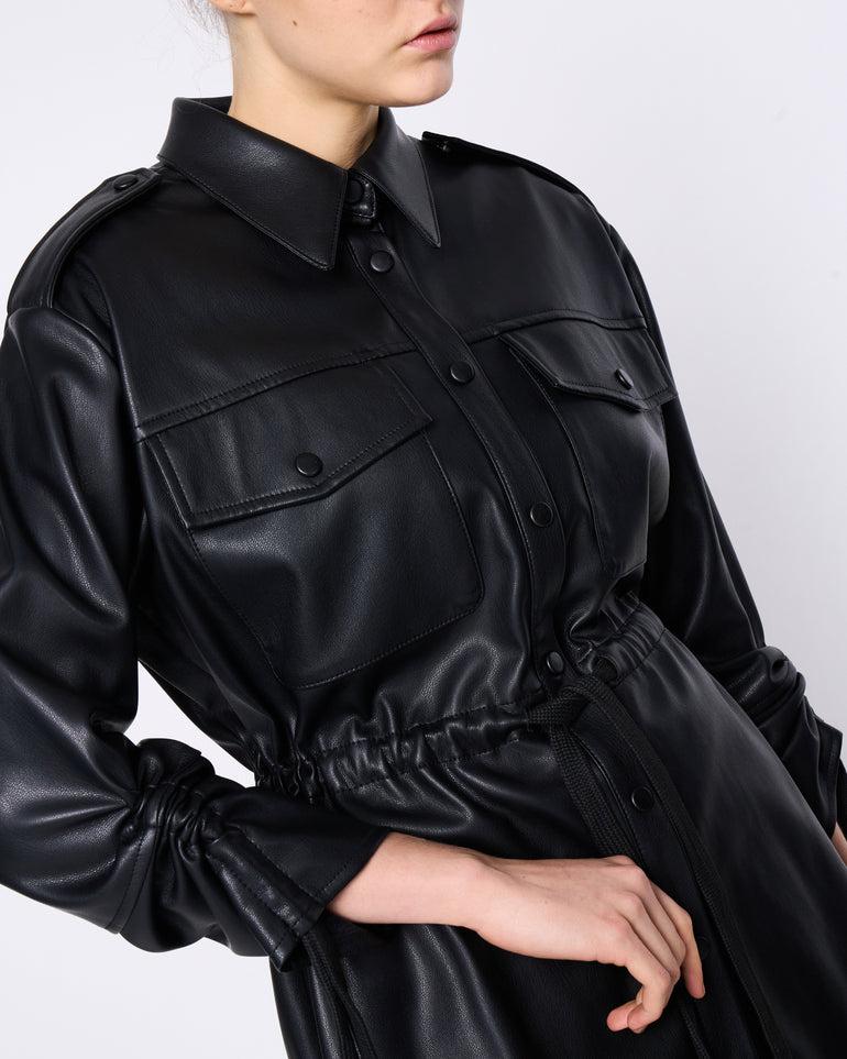 Silvian Heach Camicia in eco pelle Nuova