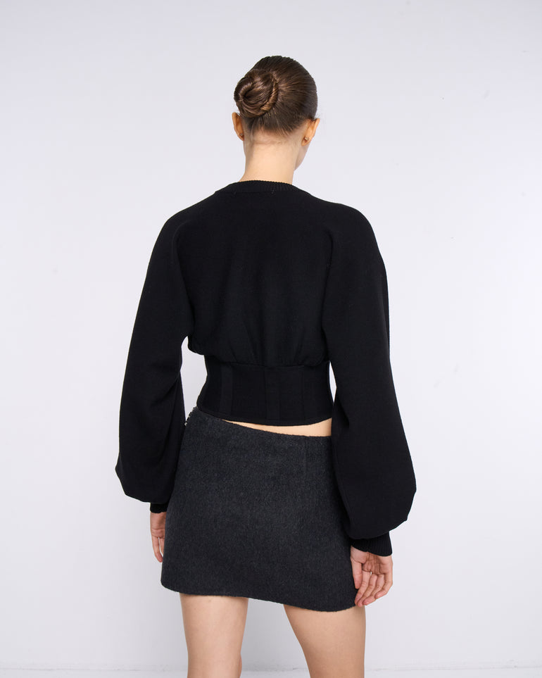 Silvian Heach Maglia con maniche a sbuffo Italy